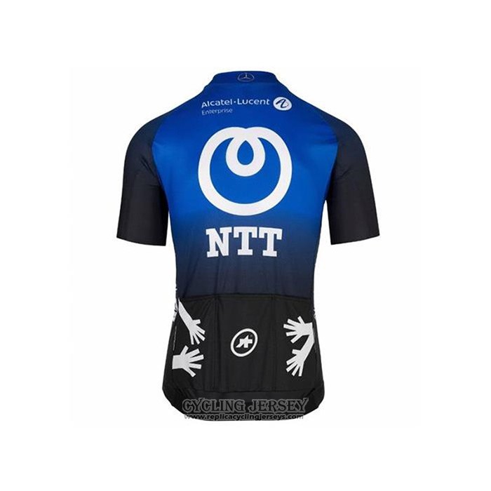 2020 Cycling Jersey NTT Pro Cycling Blue Black Short Sleeve And Bib Short